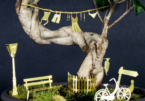 Tiny bike adventure in your plants