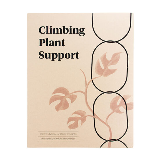 The packaging of our Black Support for climbing plants